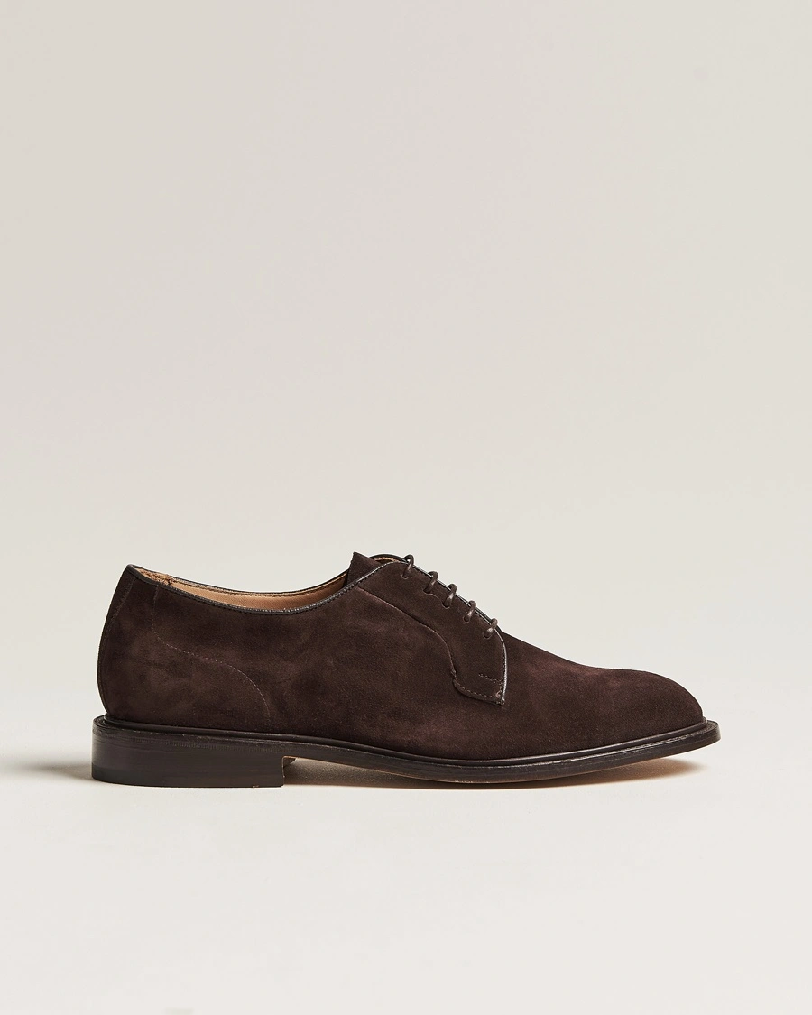 Tricker's Robert Derby Shoes Coffee Suede – Ruskea