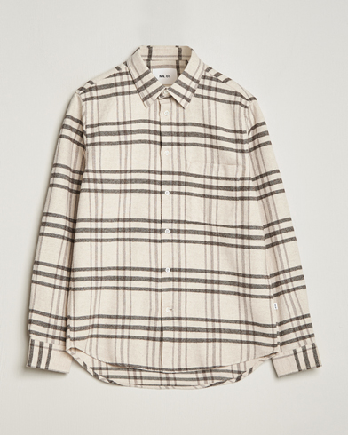 Mies |  | NN07 | Arne Checked Cotton Shirt Creme
