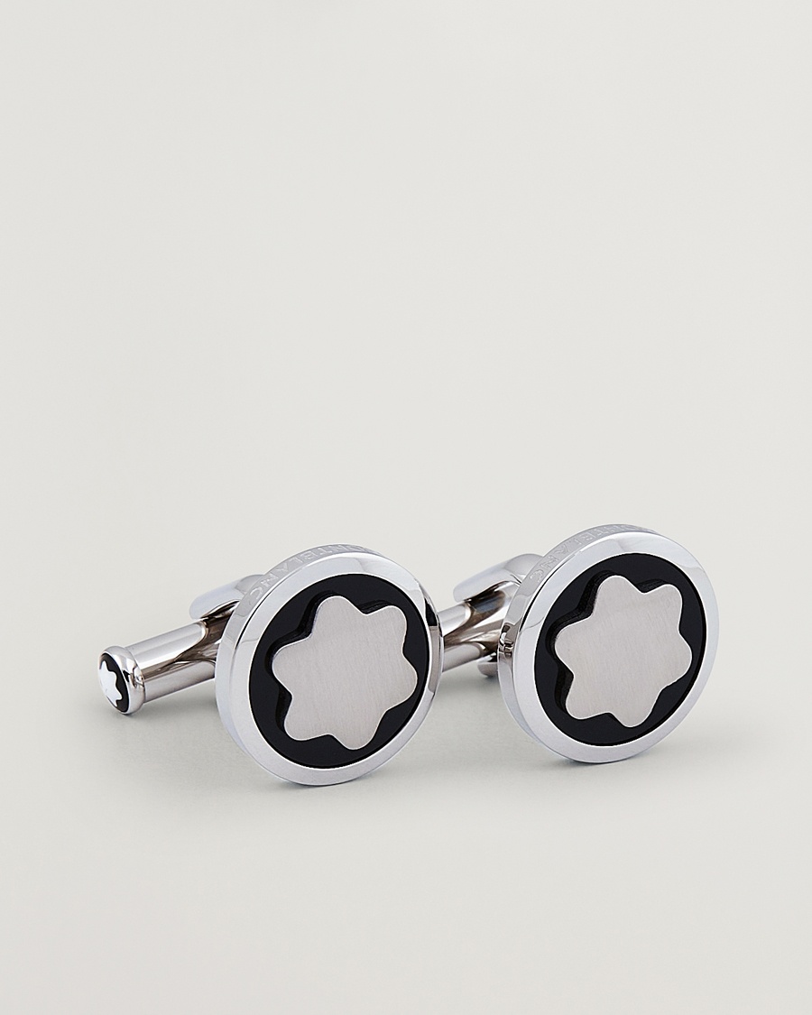 Montblanc Cufflinks Steel Snowcap Onyx – Hopea
