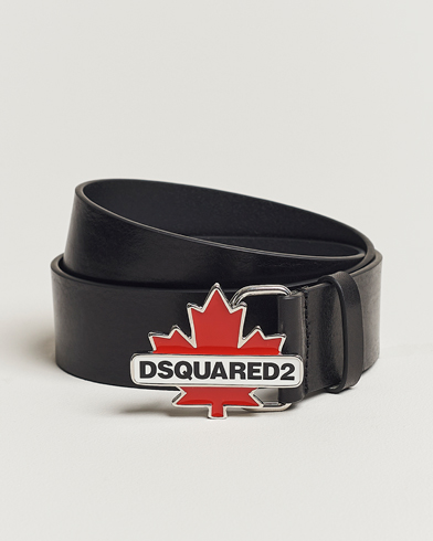 Mies | Dsquared2 | Dsquared2 | Leaf Plaque Belt Black