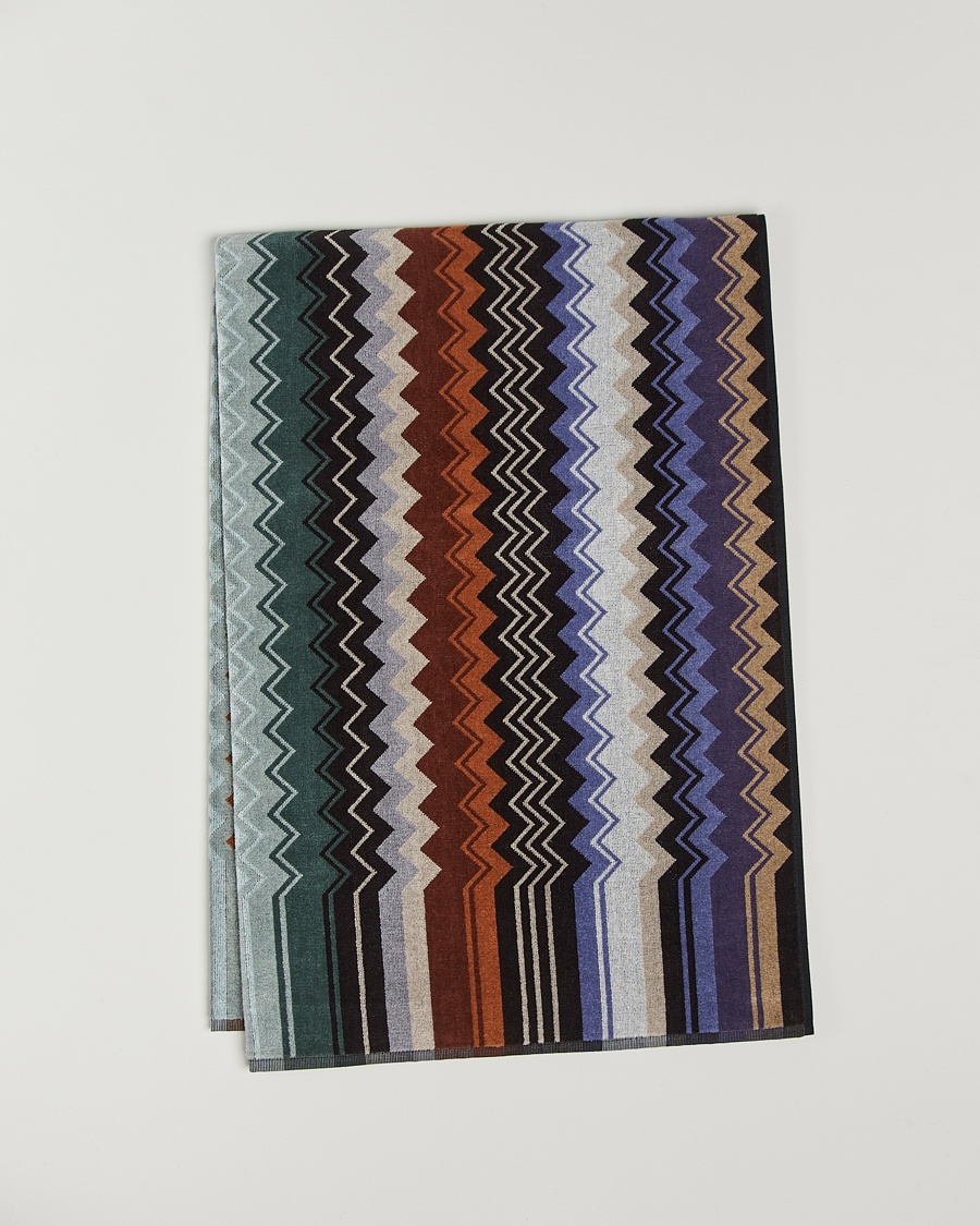 Missoni Home Giacomo Bath Sheet 100x150 cm Verde Multi – Monivärinen
