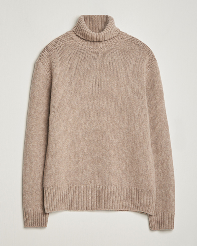 Mies |  | Polo Ralph Lauren | Wool/Cashmere Knitted Rollneck Oak Brown Heather