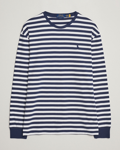 Mies | T-paidat | Polo Ralph Lauren | Striped Long Sleeve T-Shirt Refined Navy/White