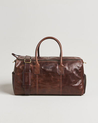 Loake Shoemakers Devon Leather Travel Bag Dark Brown – Ruskea