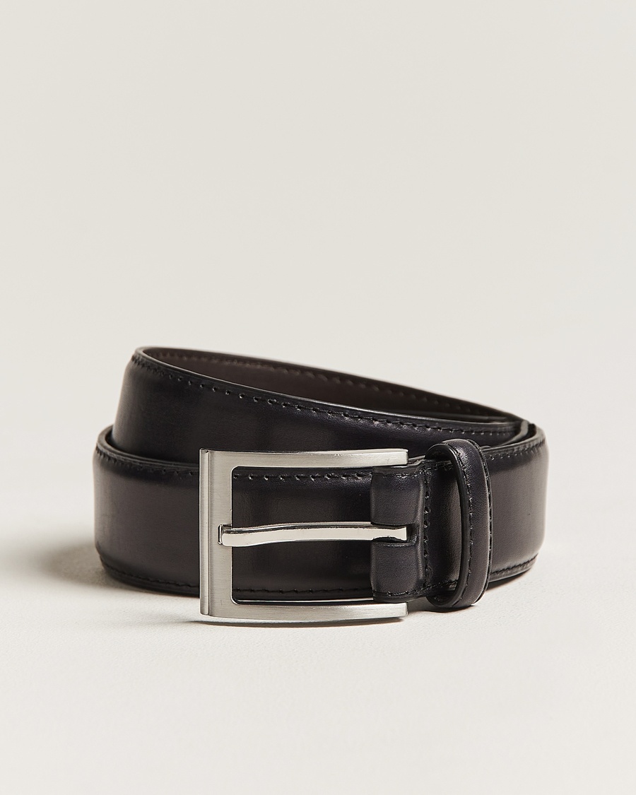 Loake Shoemakers Philip Leather Belt Black – Musta