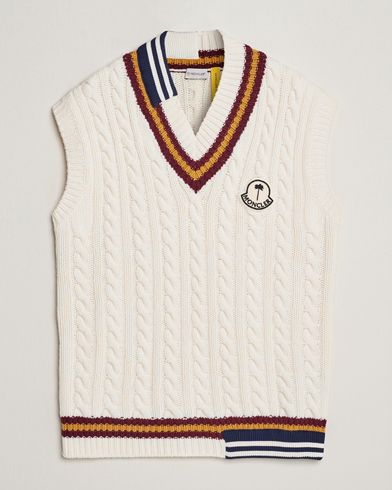 Mies |  | Moncler Genius | Patchwork Crickett Vest Off White