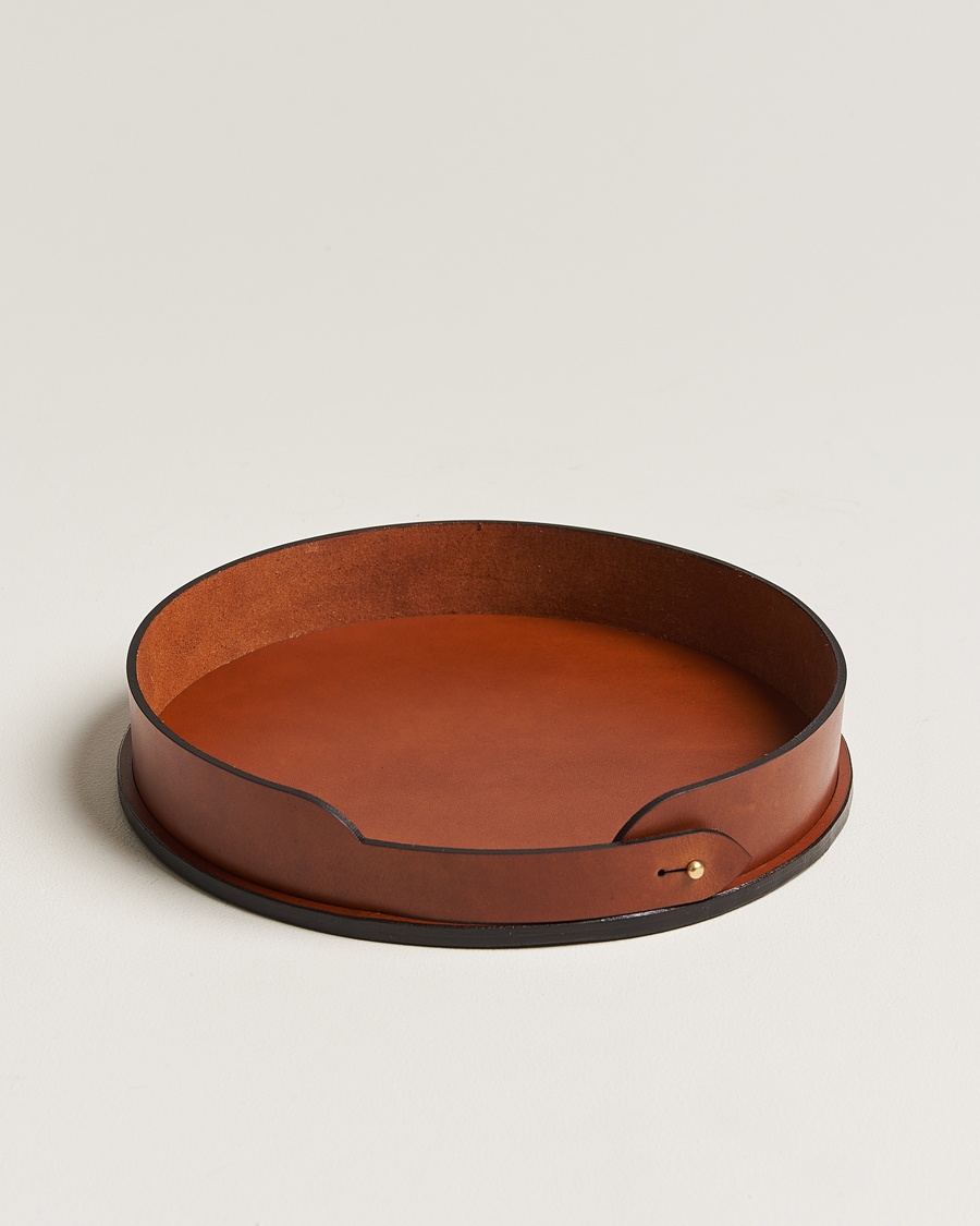 Tärnsjö Garveri Leather Tray 007 Light Brown – Ruskea