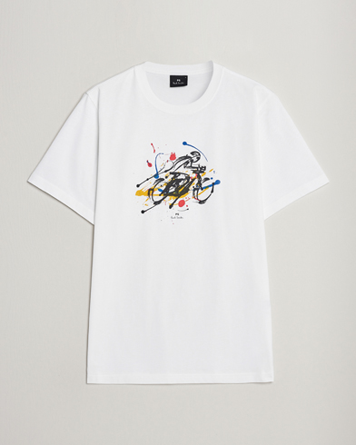 Mies |  | PS Paul Smith | Cyclist Crew Neck T-Shirt White