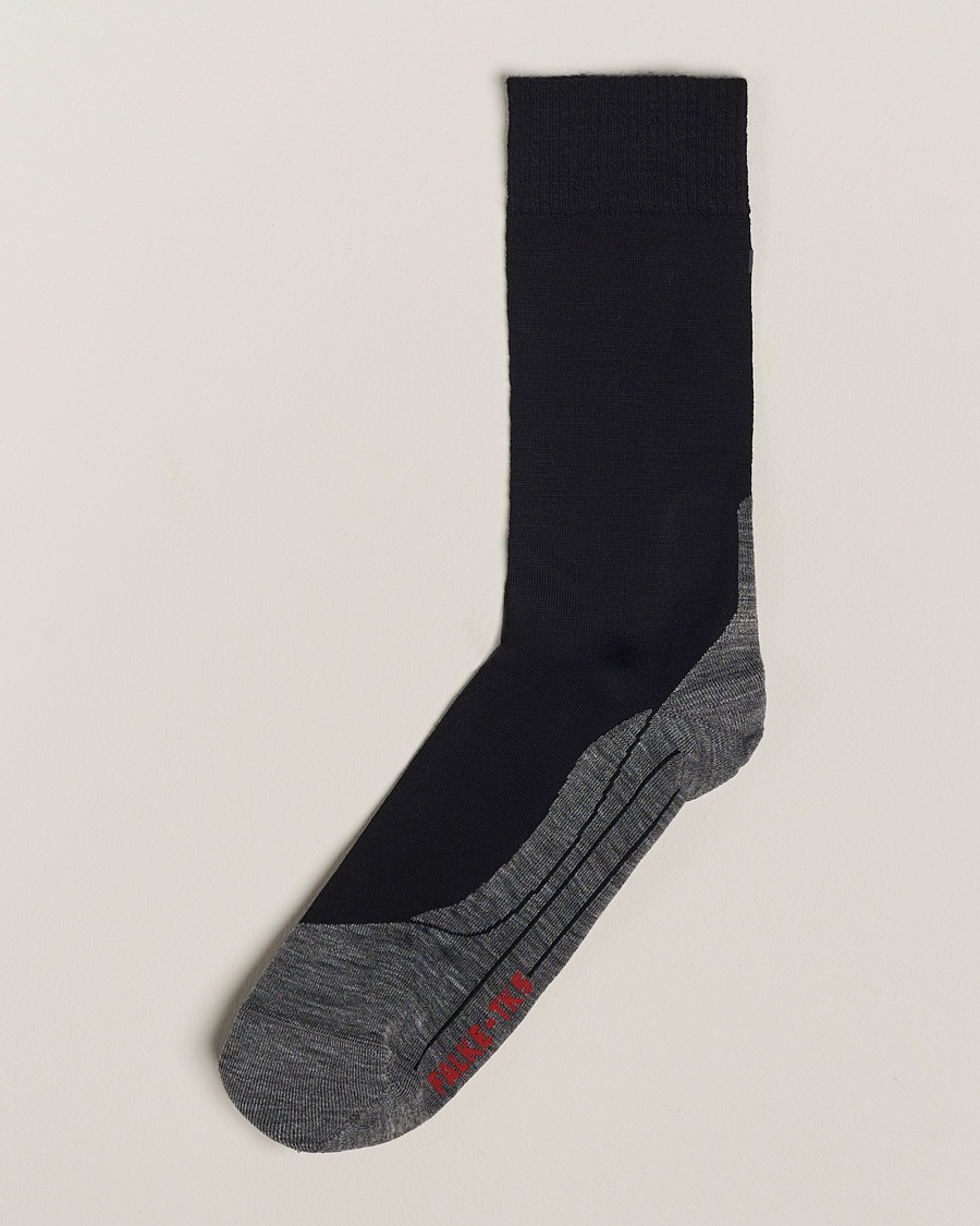 Falke TK5 Wander Trekking Socks Black Mix – Harmaa