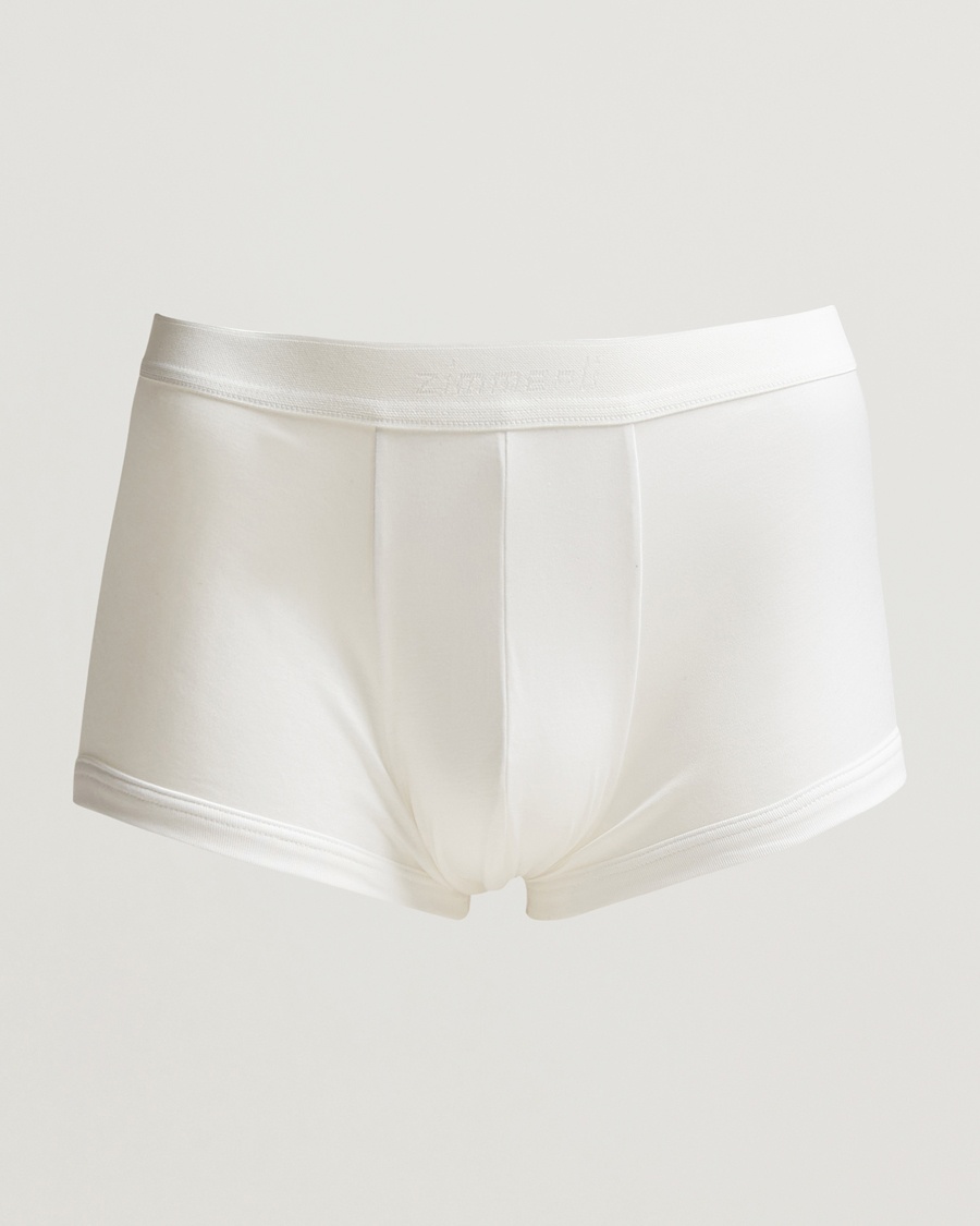 Zimmerli of Switzerland Sea Island Cotton Boxer Briefs White – Valkoinen