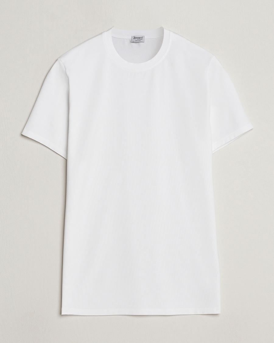 Zimmerli of Switzerland Pureness Modal Crew Neck T-Shirt White – Valkoinen