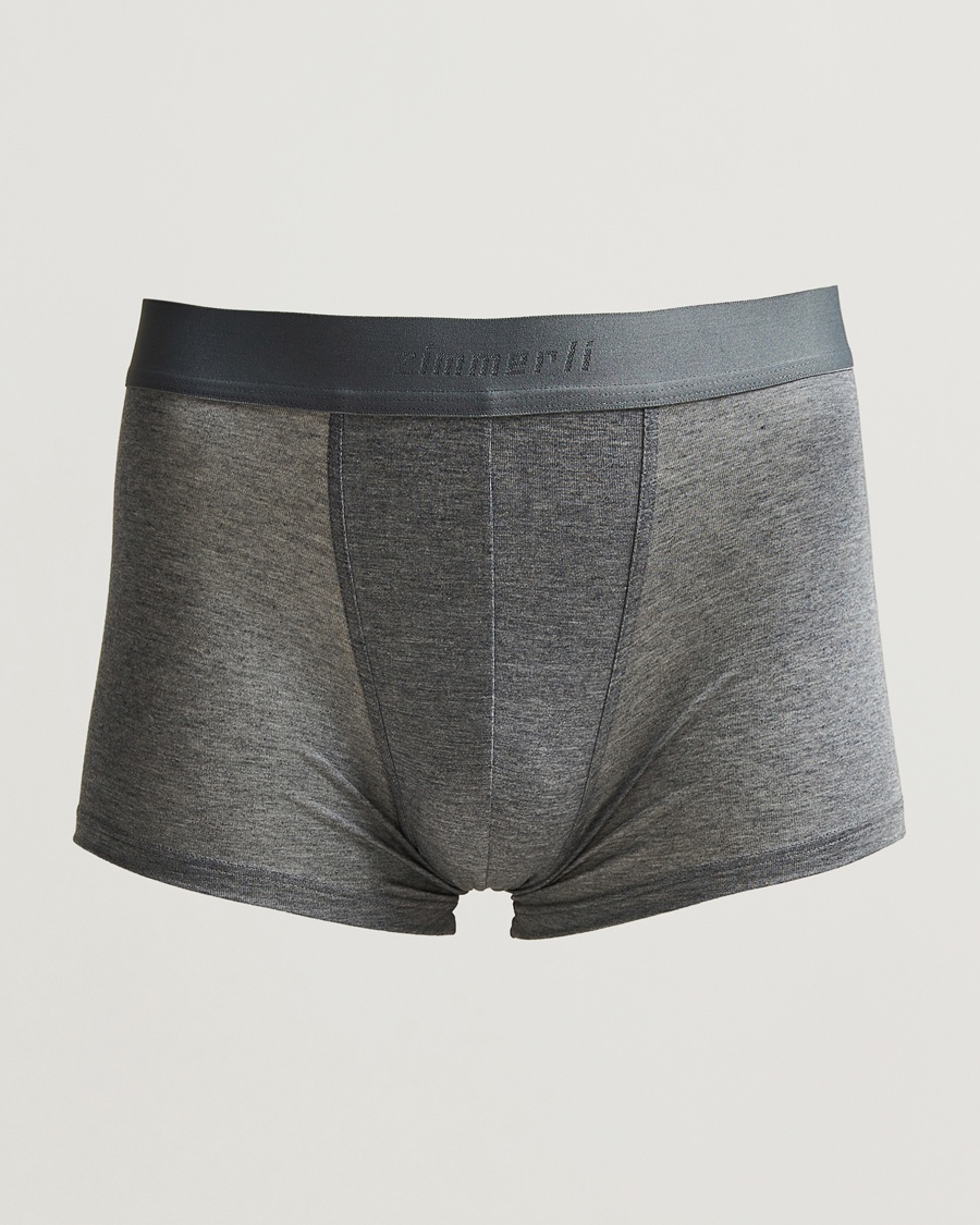Zimmerli of Switzerland Micro Modal Boxer Briefs Grey Melange – Harmaa