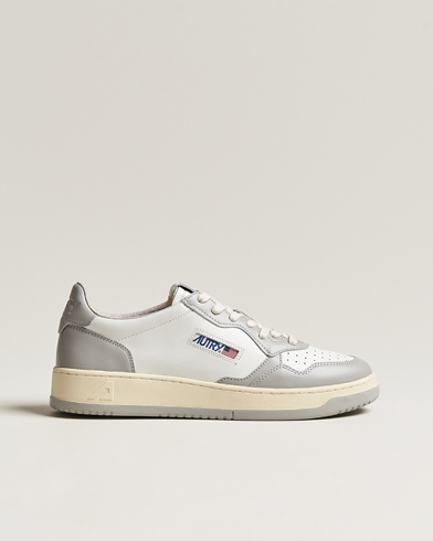 Mies |  | Autry | Medalist Low Bicolor Leather Sneaker White/Grey