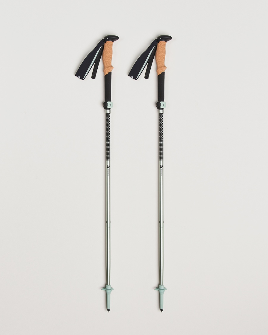 Black Diamond Distance FLZ Trekking Poles Black/Foam Green – Vihreä