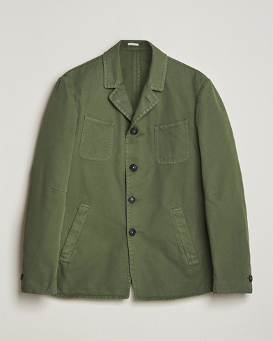 Mies |  | Massimo Alba | Solex Cotton Work Jacket Military Green