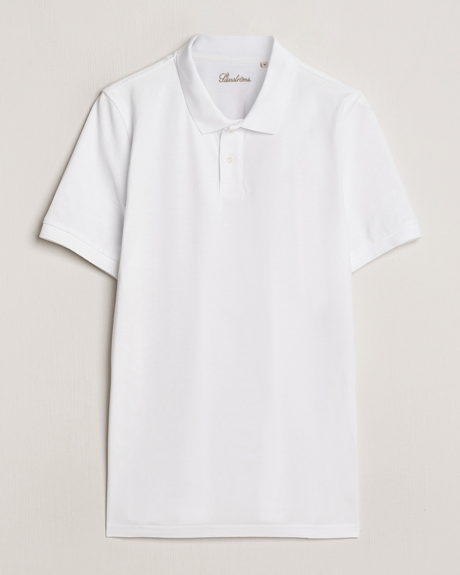Stenströms Organic Cotton Piquet Polo Shirt White – Valkoinen