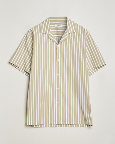Mies |  | Lanvin | Short Sleeve Camp Shirt Green