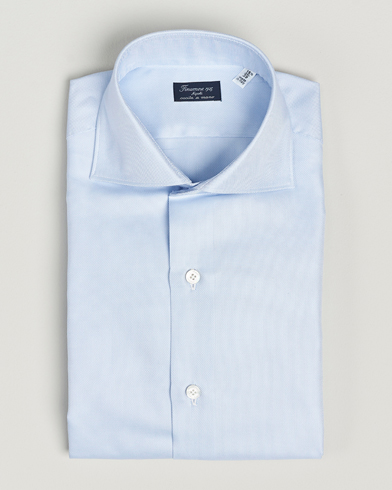 Mies | Bisnespaidat | Finamore Napoli | Milano Slim Royal Oxford Shirt Light Blue