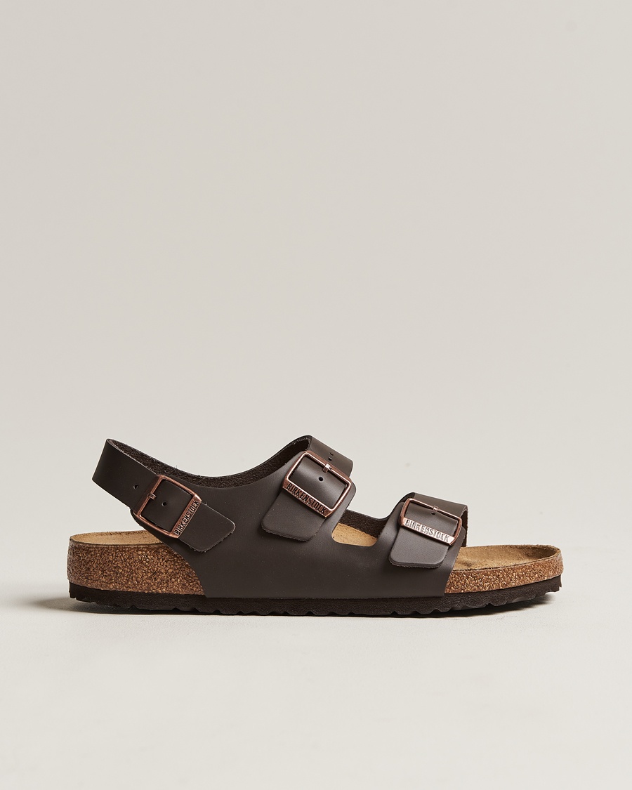 BIRKENSTOCK Milano Classic Footbed Dark Brown Leather – Ruskea