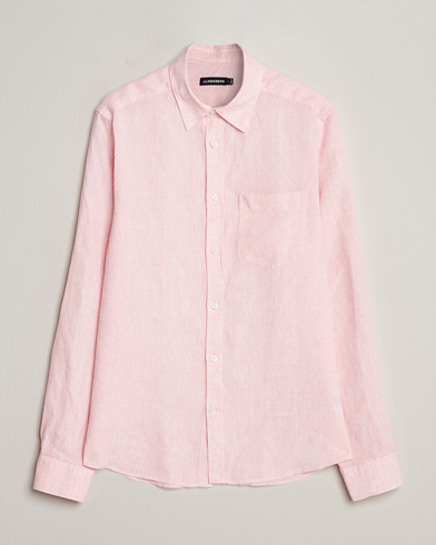  Slim Fit Linen Melange Shirt Powder Pink