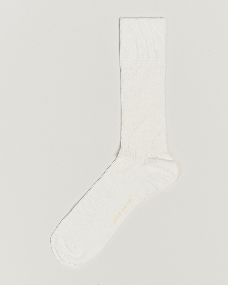 CDLP Cotton Rib Socks White – Valkoinen