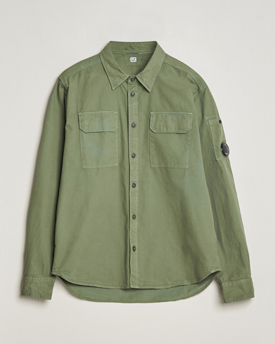 Mies |  | C.P. Company | Long Sleeve Gabardine Pocket Shirt Green