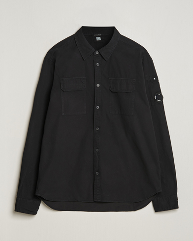 Mies |  | C.P. Company | Long Sleeve Gabardine Pocket Shirt Black