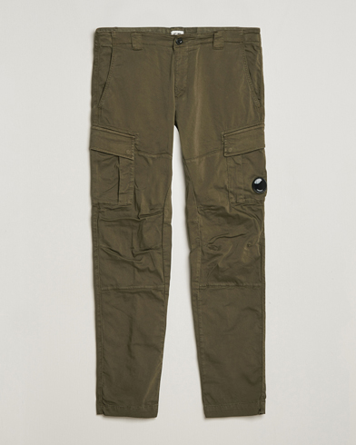 Mies | Cargo-housut | C.P. Company | Satin Stretch Cargo Pants Army
