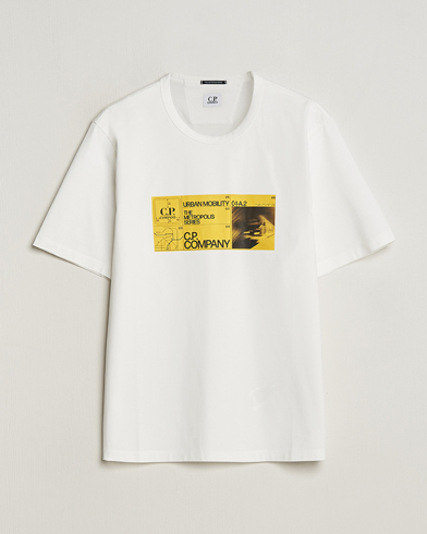 Mies |  | C.P. Company | Metropolis Mercerized Jersey Logo T-Shirt White