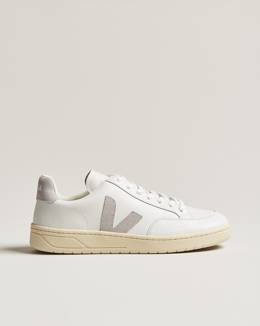 Veja V-12 Sneaker Extra White/Light Grey – Valkoinen