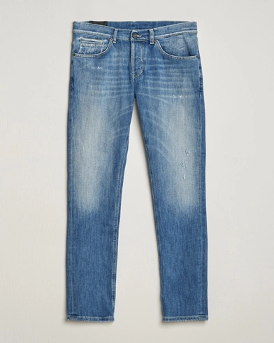 Mies |  | Dondup | George Distressed Jeans Light Blue