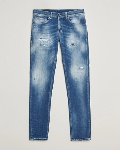 Mies |  | Dondup | George Distressed Jeans Medium Blue