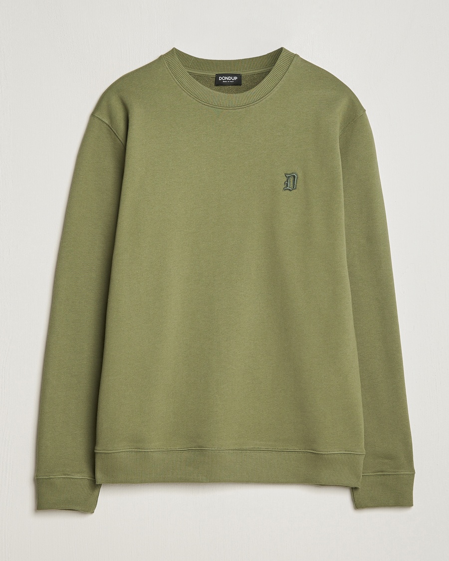 Dondup Loco Crew Neck Sweatshirt Olive Green – Vihreä