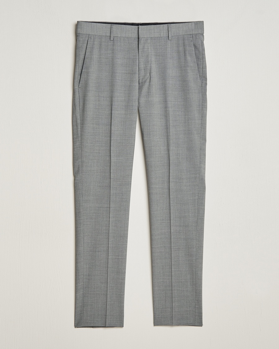 Tiger of Sweden Tenuta Wool Travel Suit Trousers Grey Melange – Harmaa