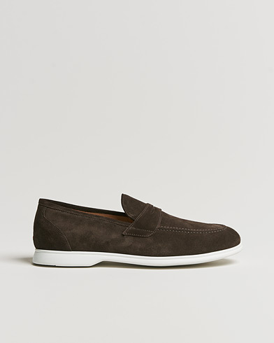 Mies | Loaferit | Kiton | Summer Loafers Dark Brown Suede