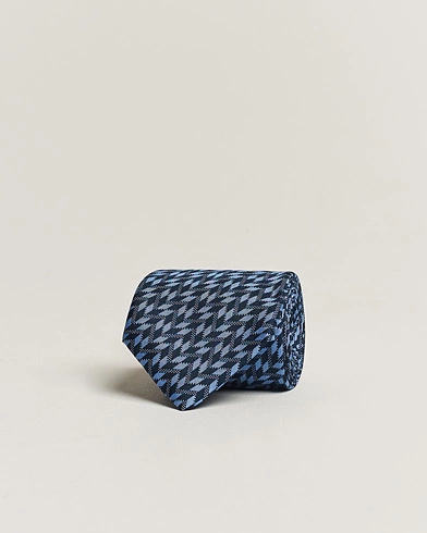 Mies | Giorgio Armani | Giorgio Armani | Printed Silk Tie  Navy Blue