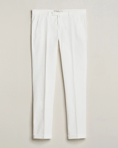 Mies | Chinot | Briglia 1949 | Slim Fit Cotton Stretch Chinos White