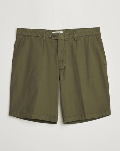  Easy Fit Cotton Shorts Olive