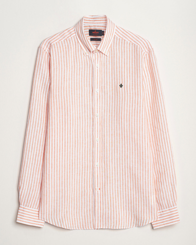  Douglas Linen Stripe Shirt Orange
