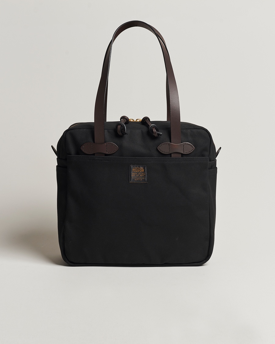 Filson Tote Bag With Zipper Black – Musta