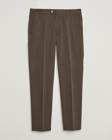 Mies |  | Oscar Jacobson | Denz Casual Cotton Trousers Olive