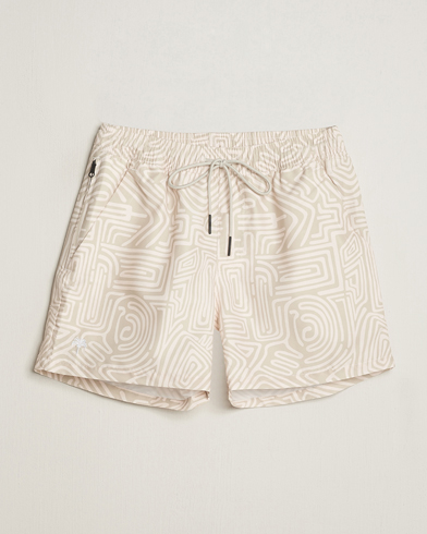 Mies |  | OAS | Printed Swimshorts Cream Golconda
