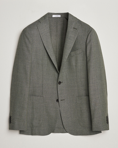 Mies |  | Boglioli | K Jacket Wool Hopsack Blazer Sage Green