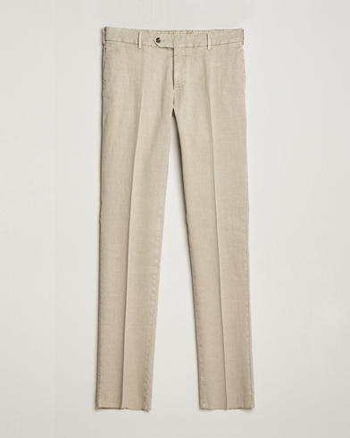 Mies |  | PT01 | Slim Fit Linen Drawstring Pants Light Beige