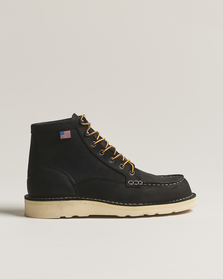 Danner Bull Run Leather Moc Toe Boot Black – Musta