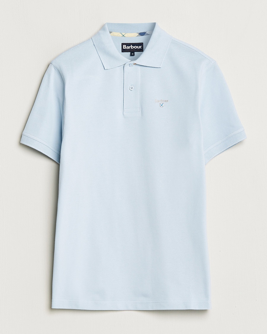 Barbour Lifestyle Tartan Pique Polo Niagra Mist – Sininen