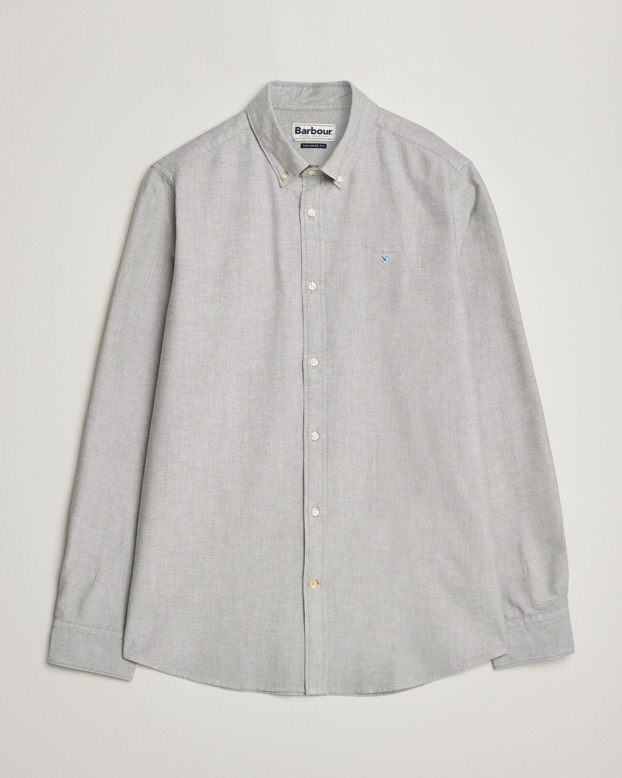 Barbour Lifestyle Tailored Fit Oxtown Shirt Pale Sage – Harmaa