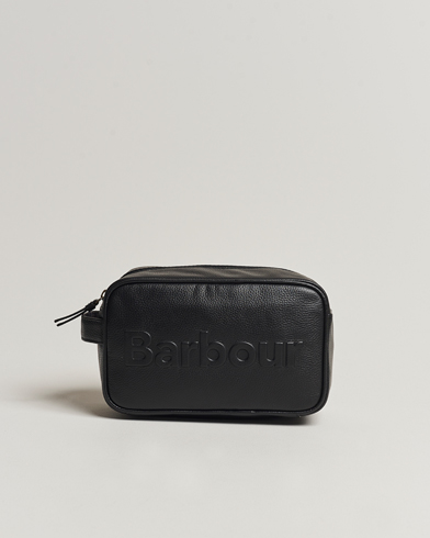 Mies |  | Barbour Lifestyle | Logo Leather Washbag Black