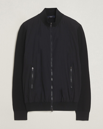 Mies |  | Herno | Hybrid Knit Jacket Black
