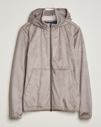 Mies |  | Herno | Faux Suede Bomber Jacket Grey